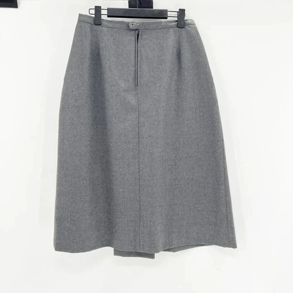 Vintage Cable Car Clothier Suit Skirt Set Womens 14 Gray Blazer Pleated A Line - Picture 5 of 10